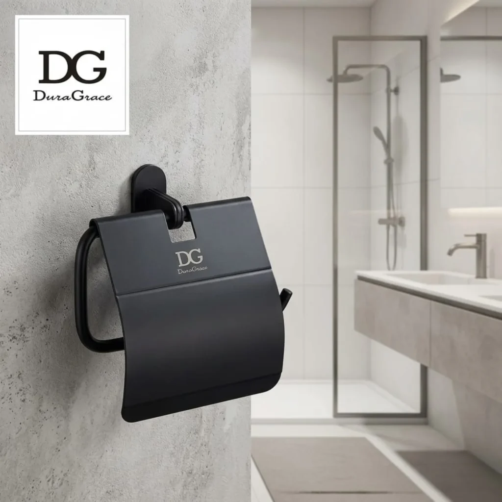 toilet-paper-holder-with-flap-black